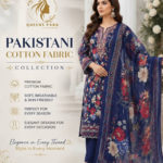 Pakistani Cotton Fabric Three Pieces